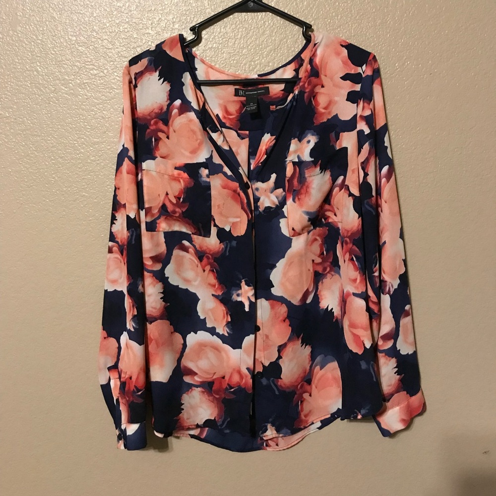 INC long sleeve blouse